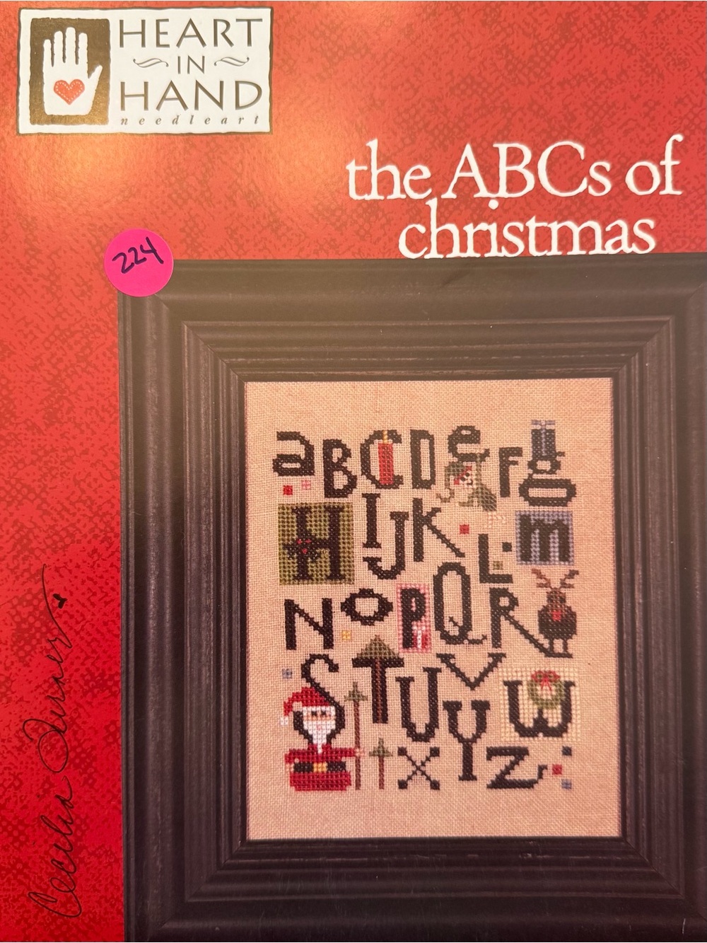 Heart in Hand Needleart The ABCs Of Christmas Counted Cross Stitch Chart